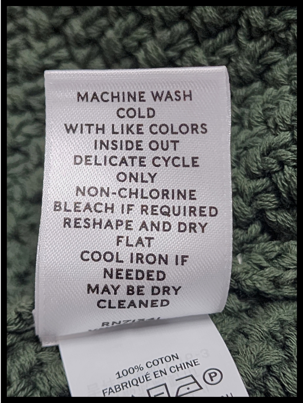 LL Bean Signature Fisherman 100% Cotton Cableknit Sweater Forest Green Medium - Picture 6 of 11